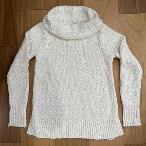 J. Jill Cream Cowl Neck Sweater